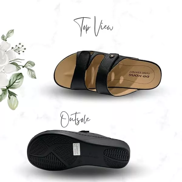 DR.KONG WOMEN REMOVABLE INSOLE SANDALS DK-S8000421E3-BLK(RP : $189)