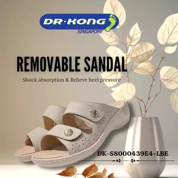 DR.KONG WOMEN REMOVABLE INSOLE SANDALS DK-S8000439E4-LBE(RP : $179)