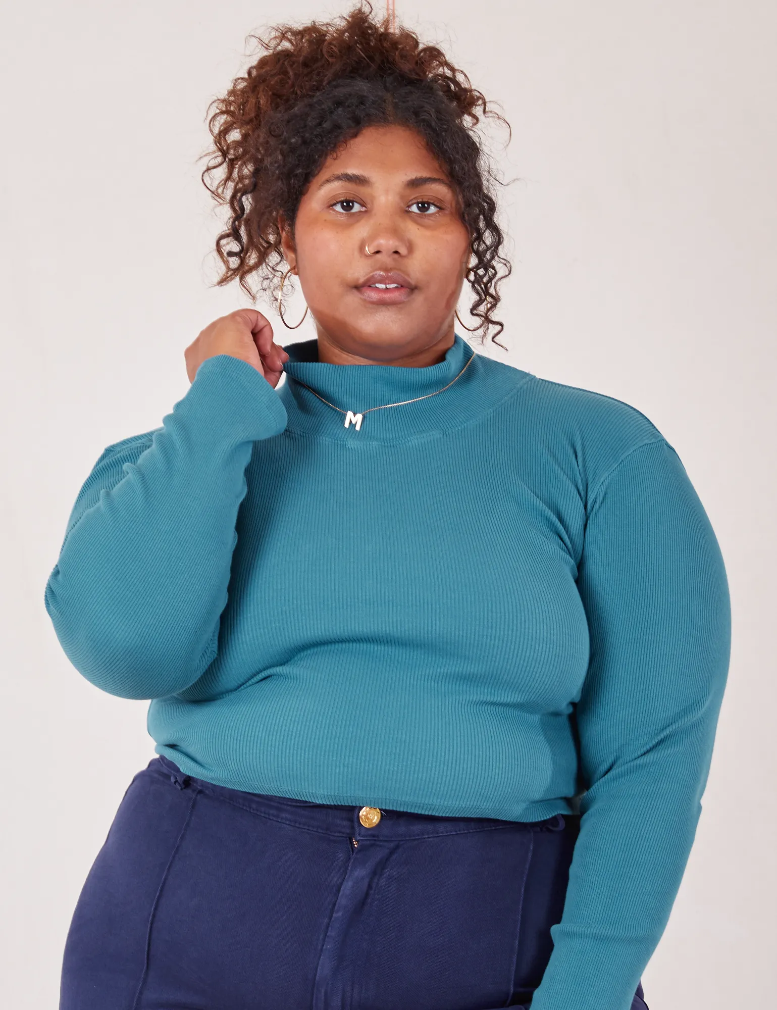 Essential Turtleneck - Marine Blue