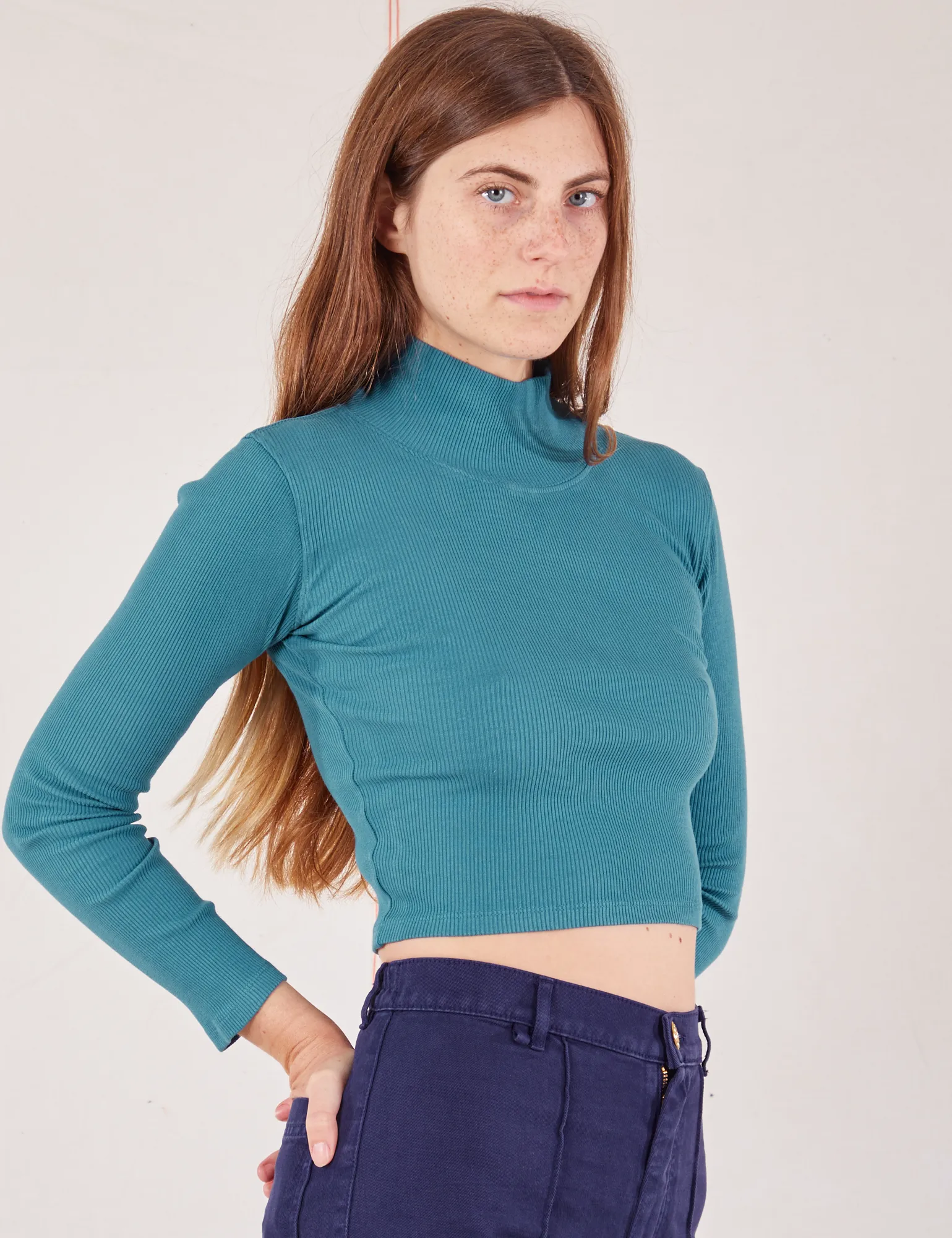 Essential Turtleneck - Marine Blue