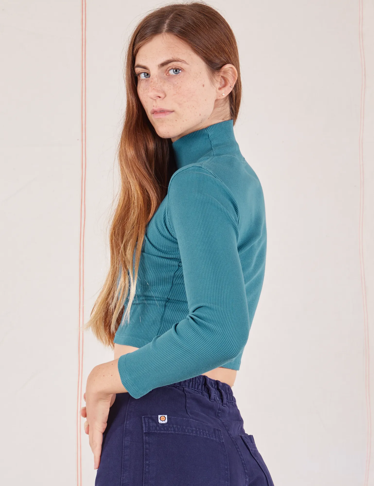 Essential Turtleneck - Marine Blue