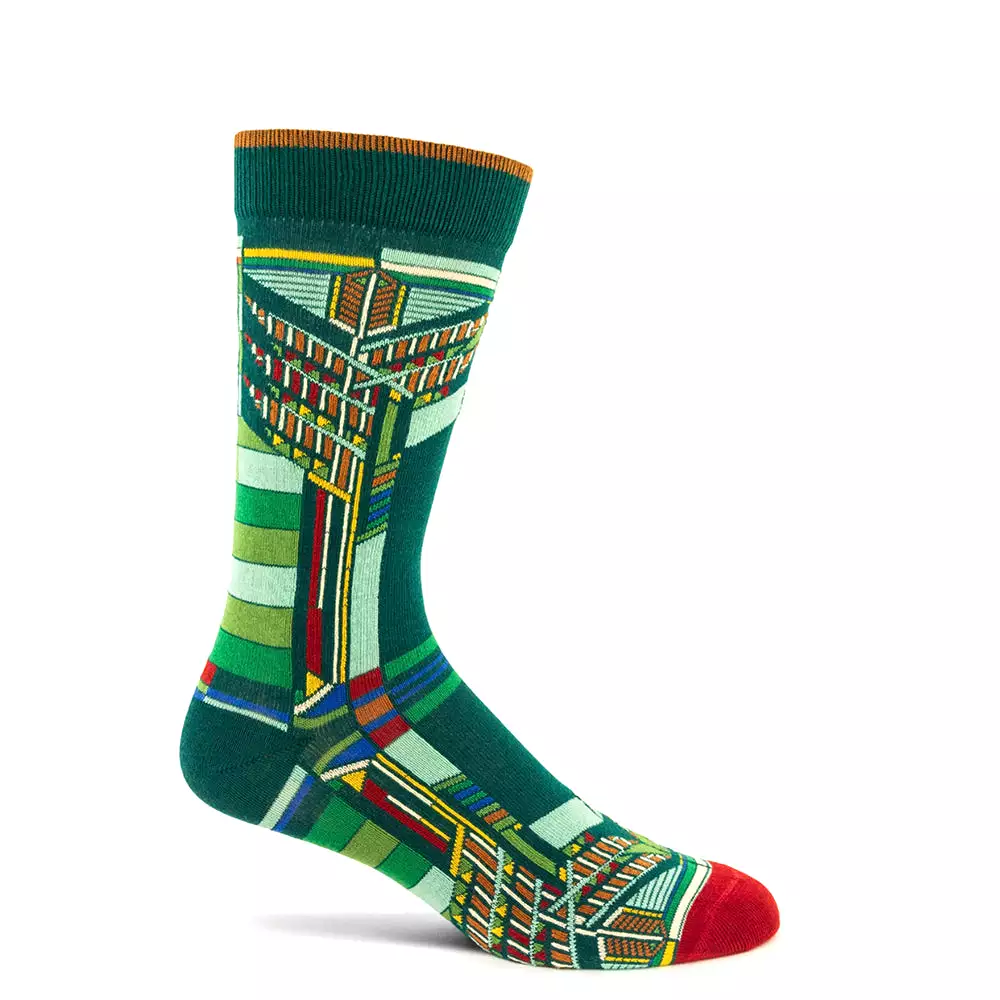 Frank Lloyd Wright Sumac Windows Sock