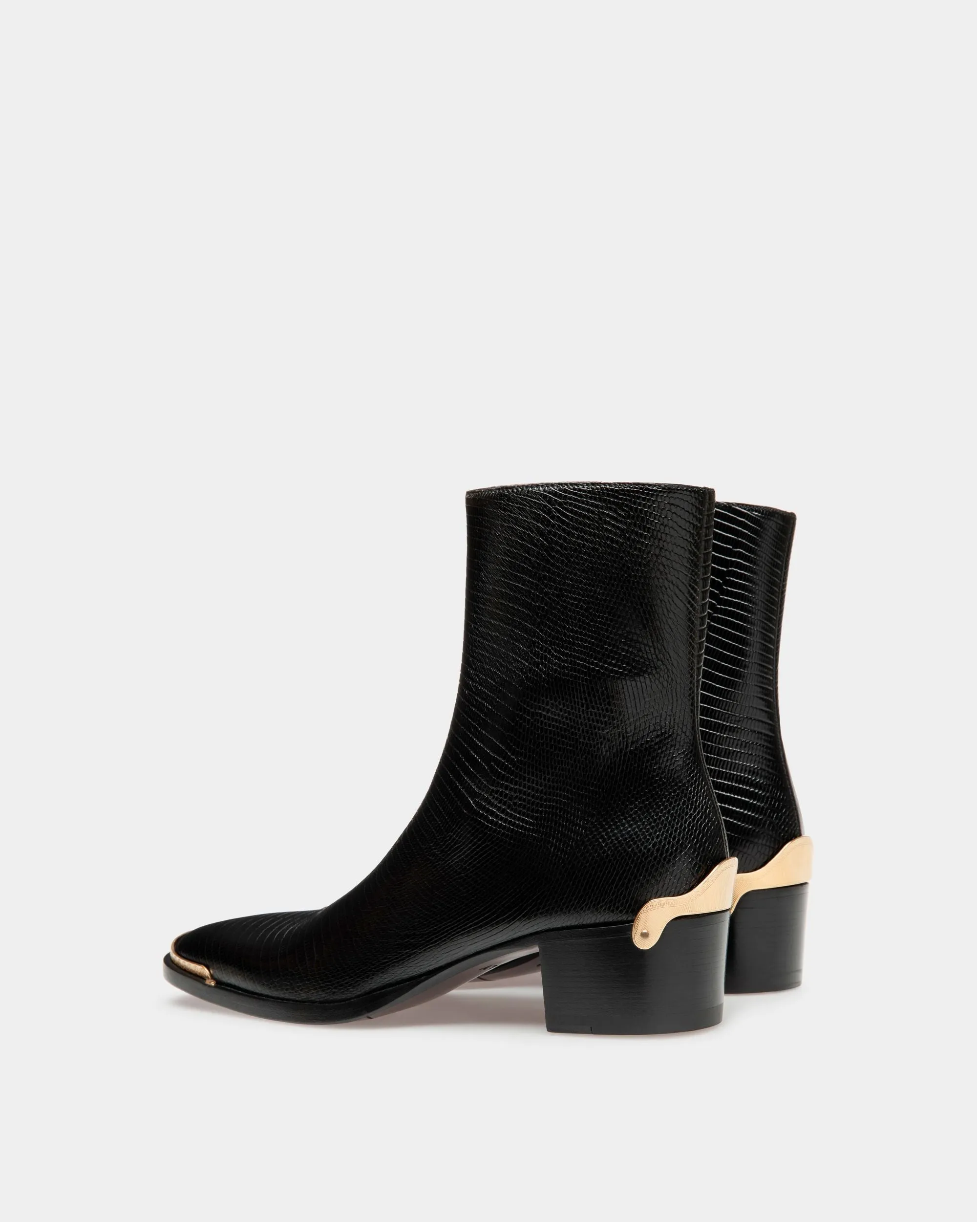 Frankel Booties In Black Leather 