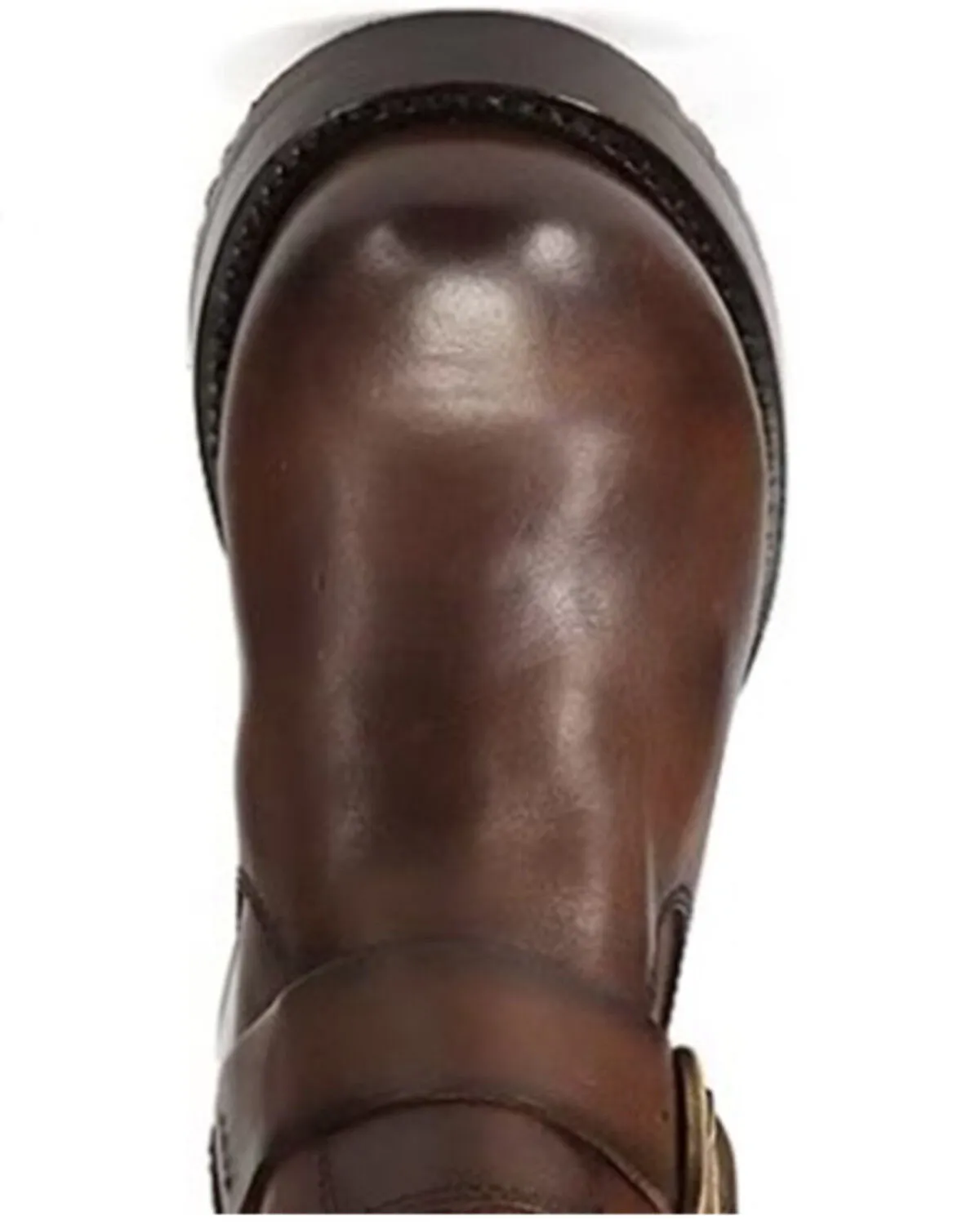 Frye Women's Veronica Leather Buckle Moto Booties - Round Toe