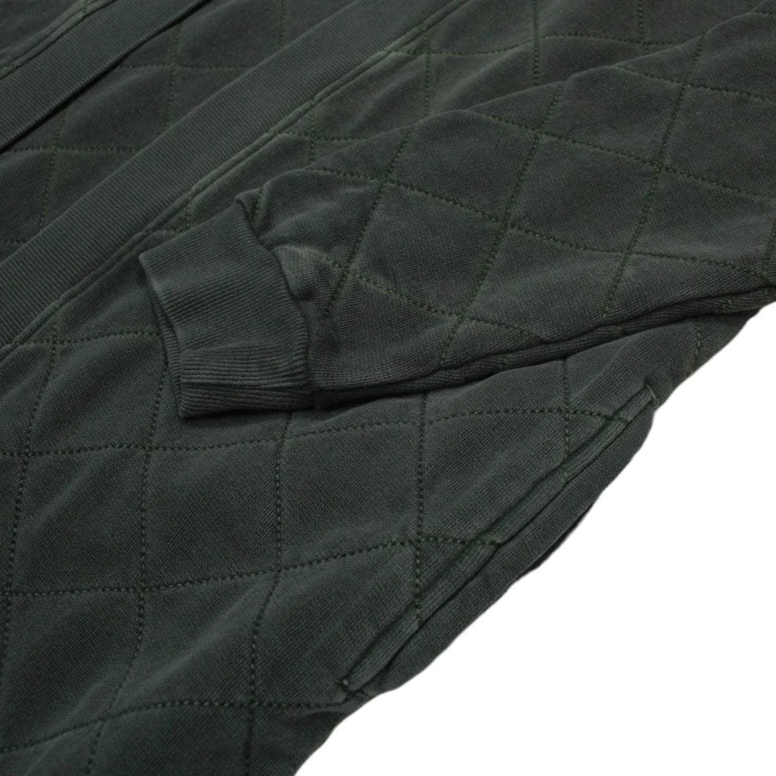 Hush Khaki Quilted Long Jersey Cardigan