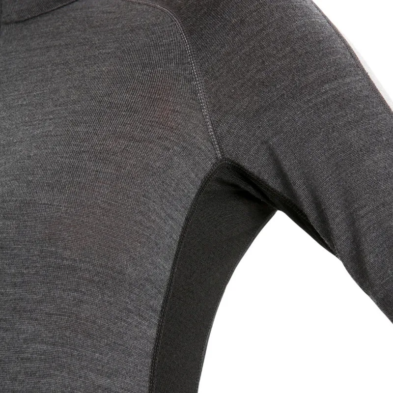 icebreaker Merino Base Layer Women's 260 Zoneknit Long Sleeve Half Zip Thermal Top - Jet Heather