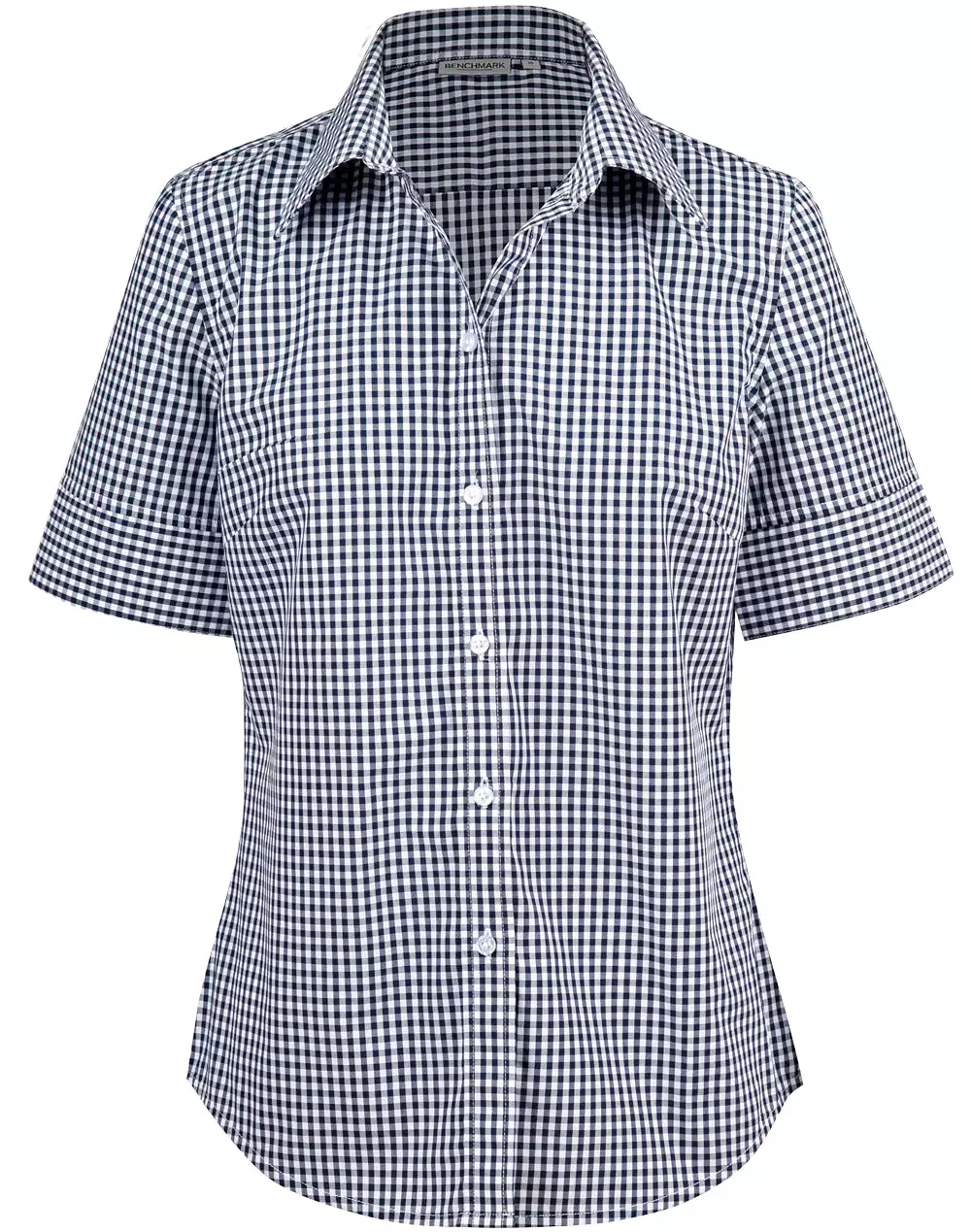 Ladies Gingham Check Short Sleeve Shirt - 3 colors