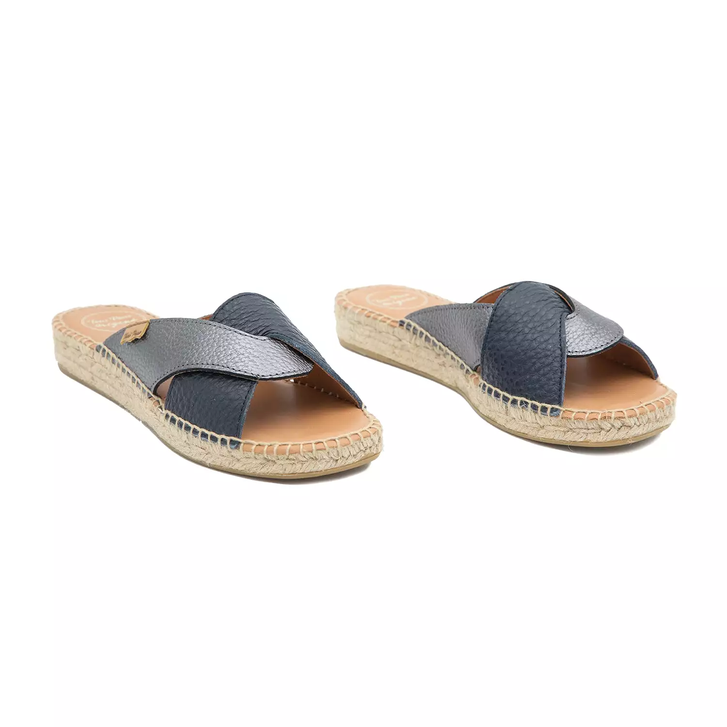 Leather Slipper Espadrille for Women - Jess-BG