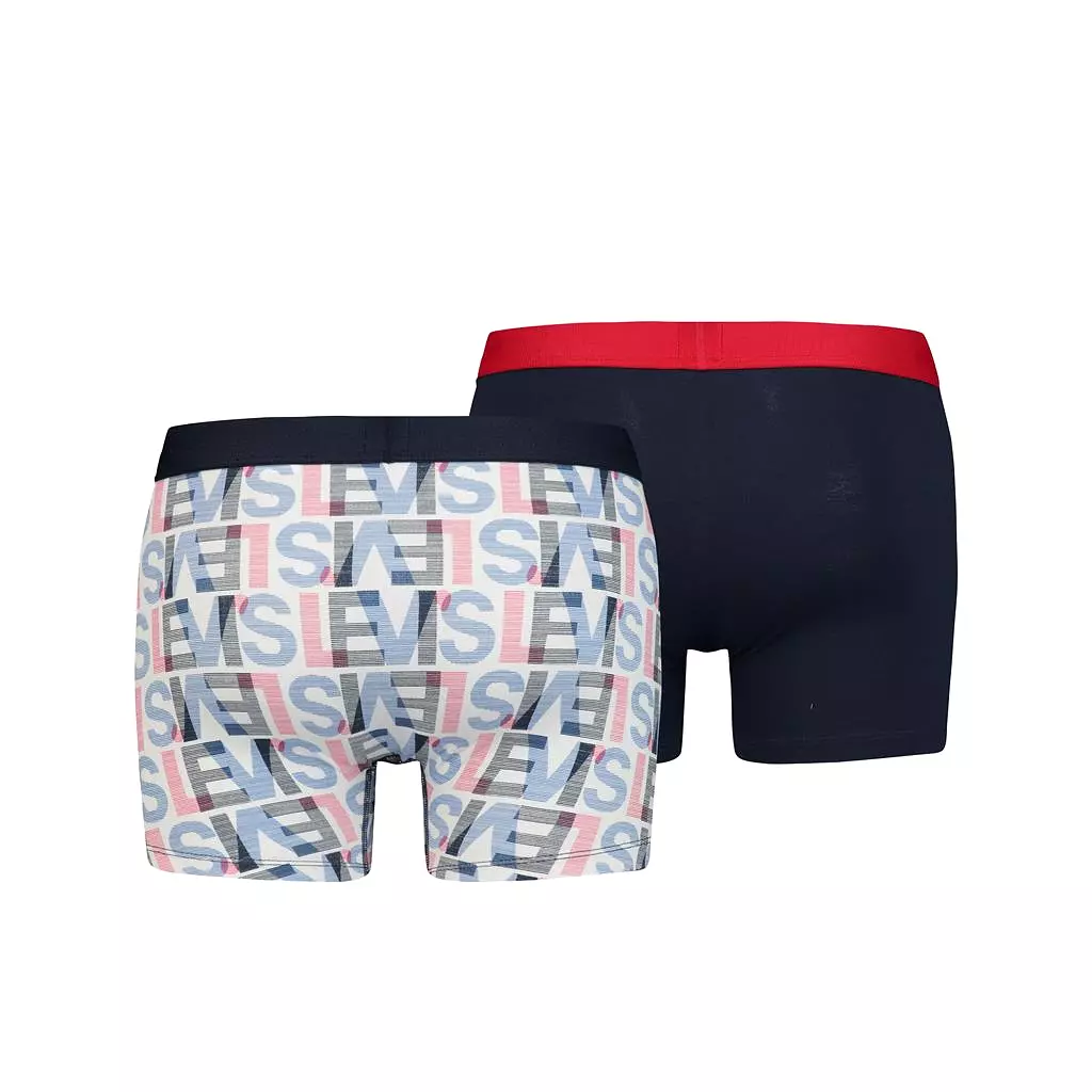 Levi's Mens 'All Over Logo' Boxer Brief/ Shorts (2-Pack)