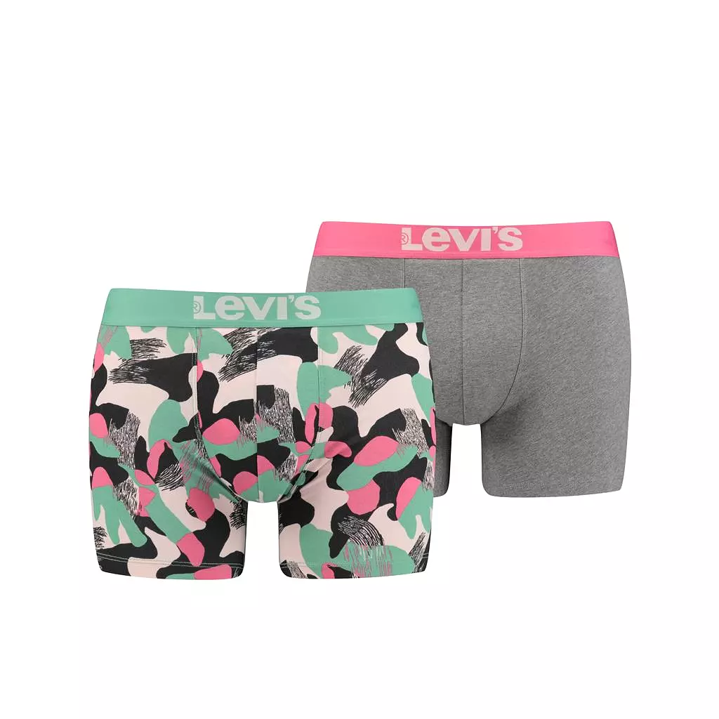 Levi's Mens 'AOP CAMO' Boxer Brief Shorts (2-Pack)