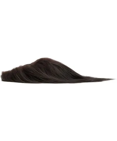 Marni Brown Long Hair Fur Fussbett Slippers