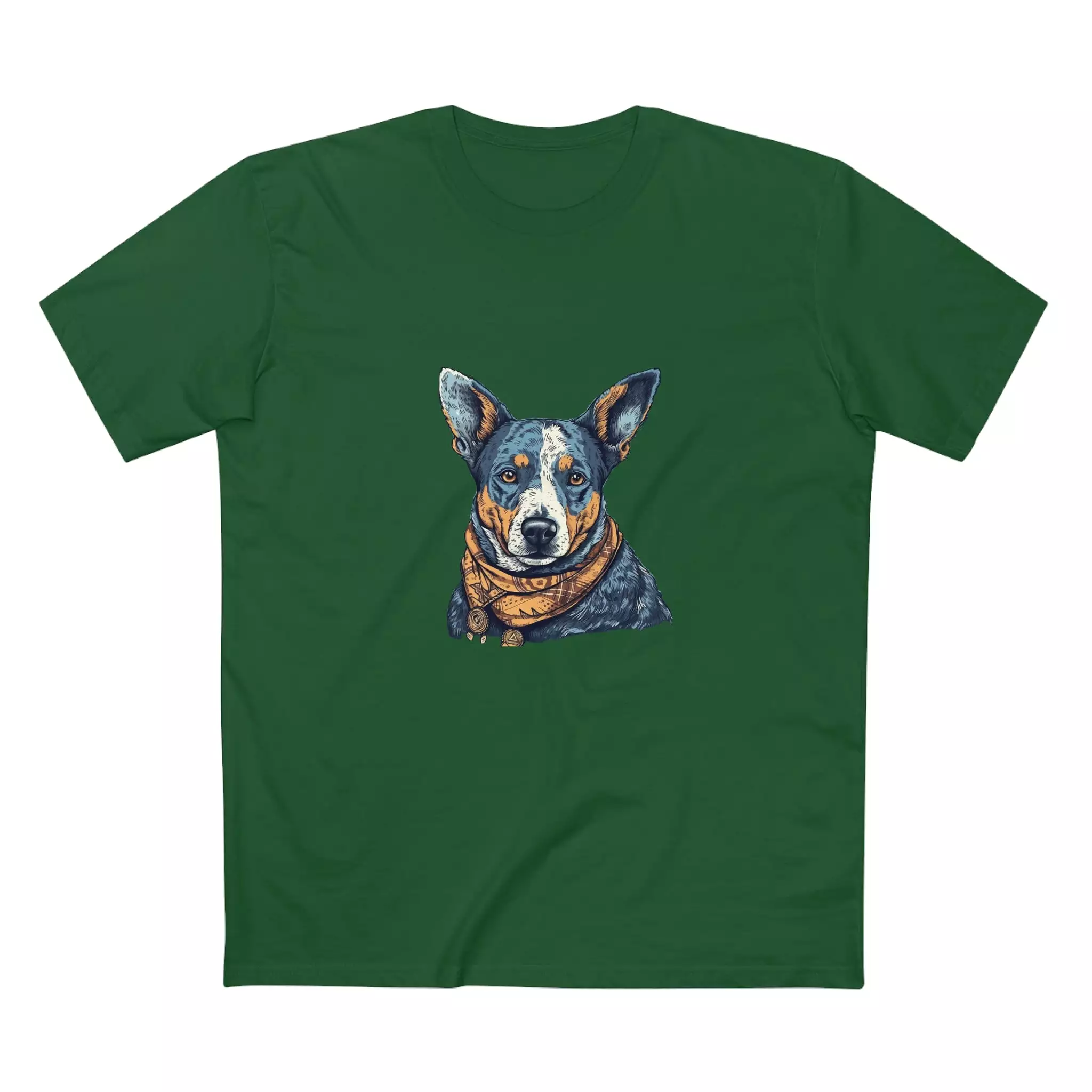 Men's Blue heeler Crew Neck T-shirt