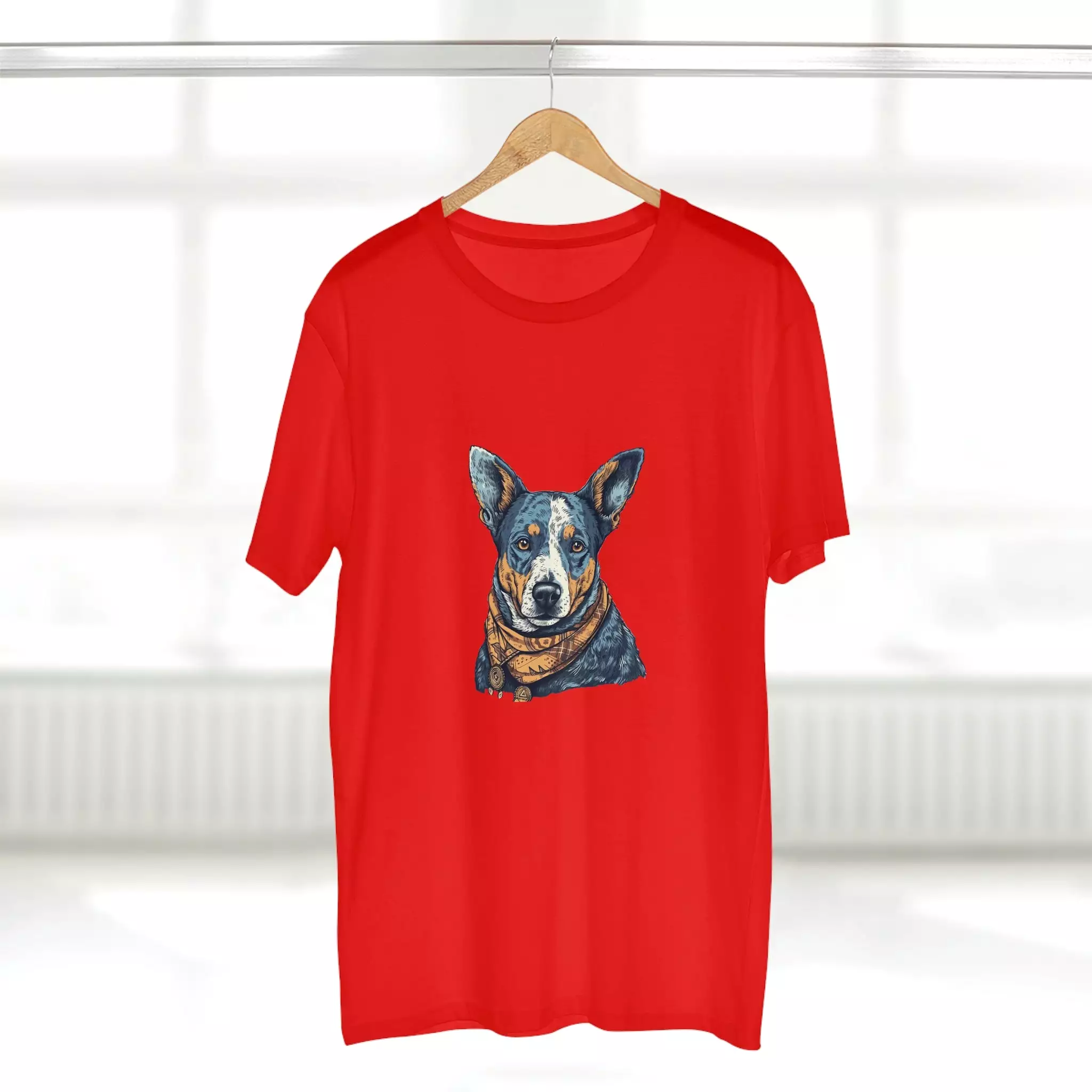 Men's Blue heeler Crew Neck T-shirt