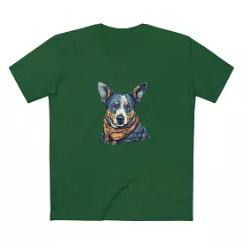 Men's Blue heeler Crew Neck T-shirt