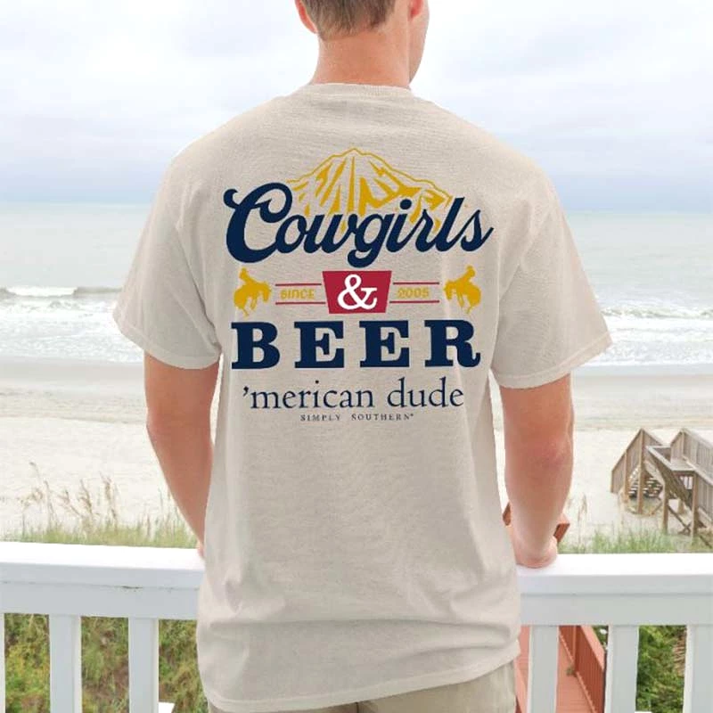 Men's Cowgirls and Beer Short Sleeve T-Shirt