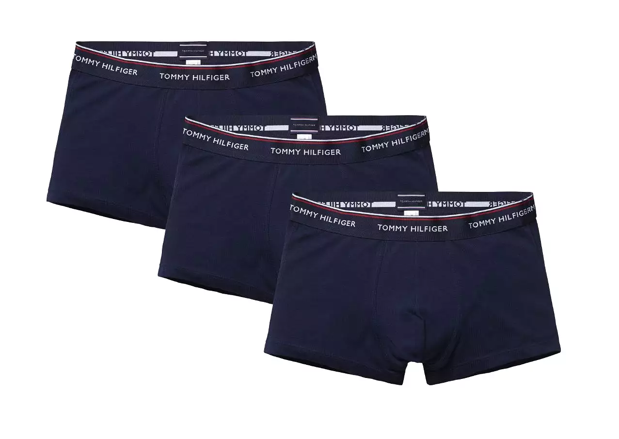 Mens Low Rise Boxer Shorts by Tommy Hilfiger - Premium Essentials (3 Pack)