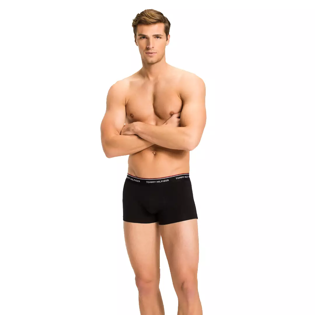 Mens Low Rise Boxer Shorts by Tommy Hilfiger - Premium Essentials (3 Pack)