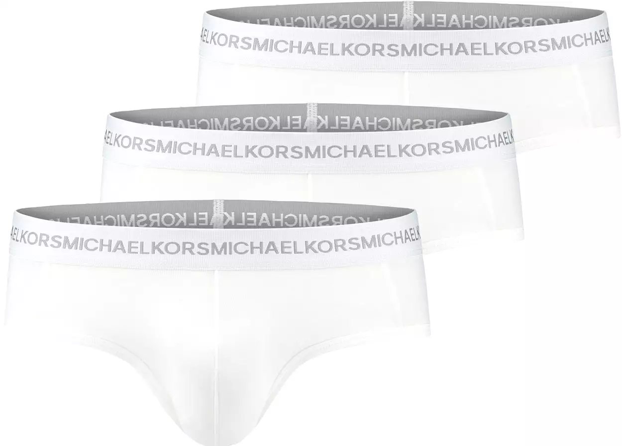 Mens Michael Kors Stretch Factor Basic Logo Brief (3 Pack)