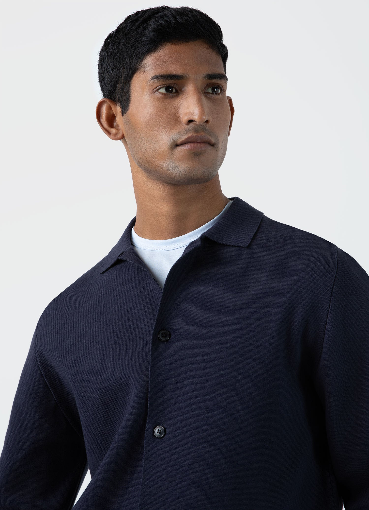 Men's Milano Knit Jacket in Navy