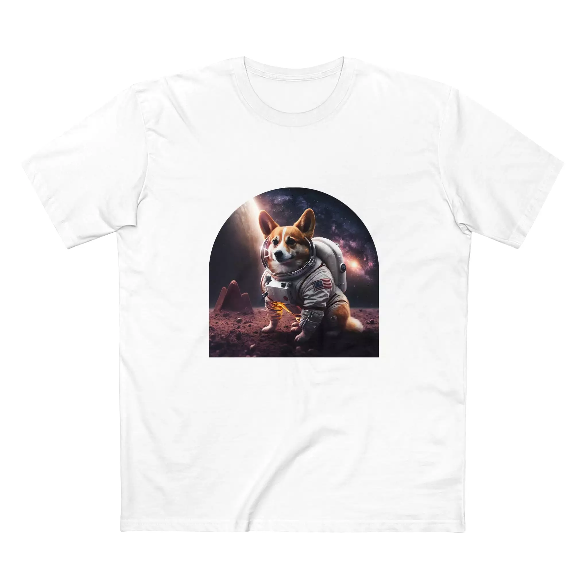 Men's Space Corgi crew neck t-shirt