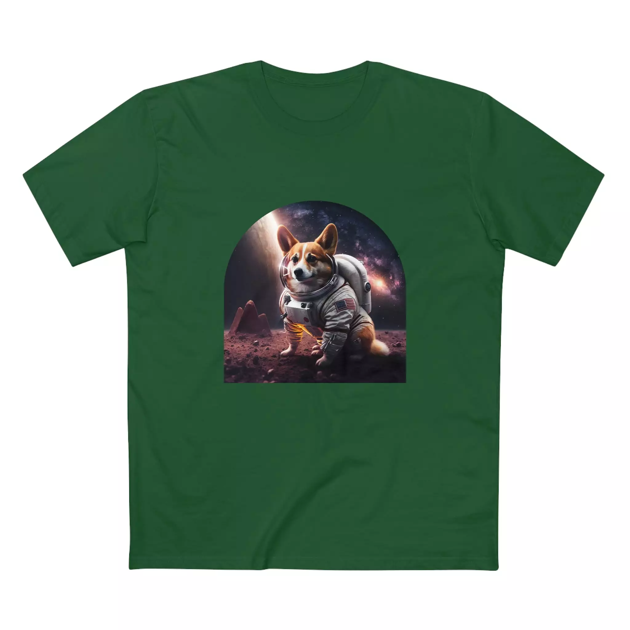 Men's Space Corgi crew neck t-shirt