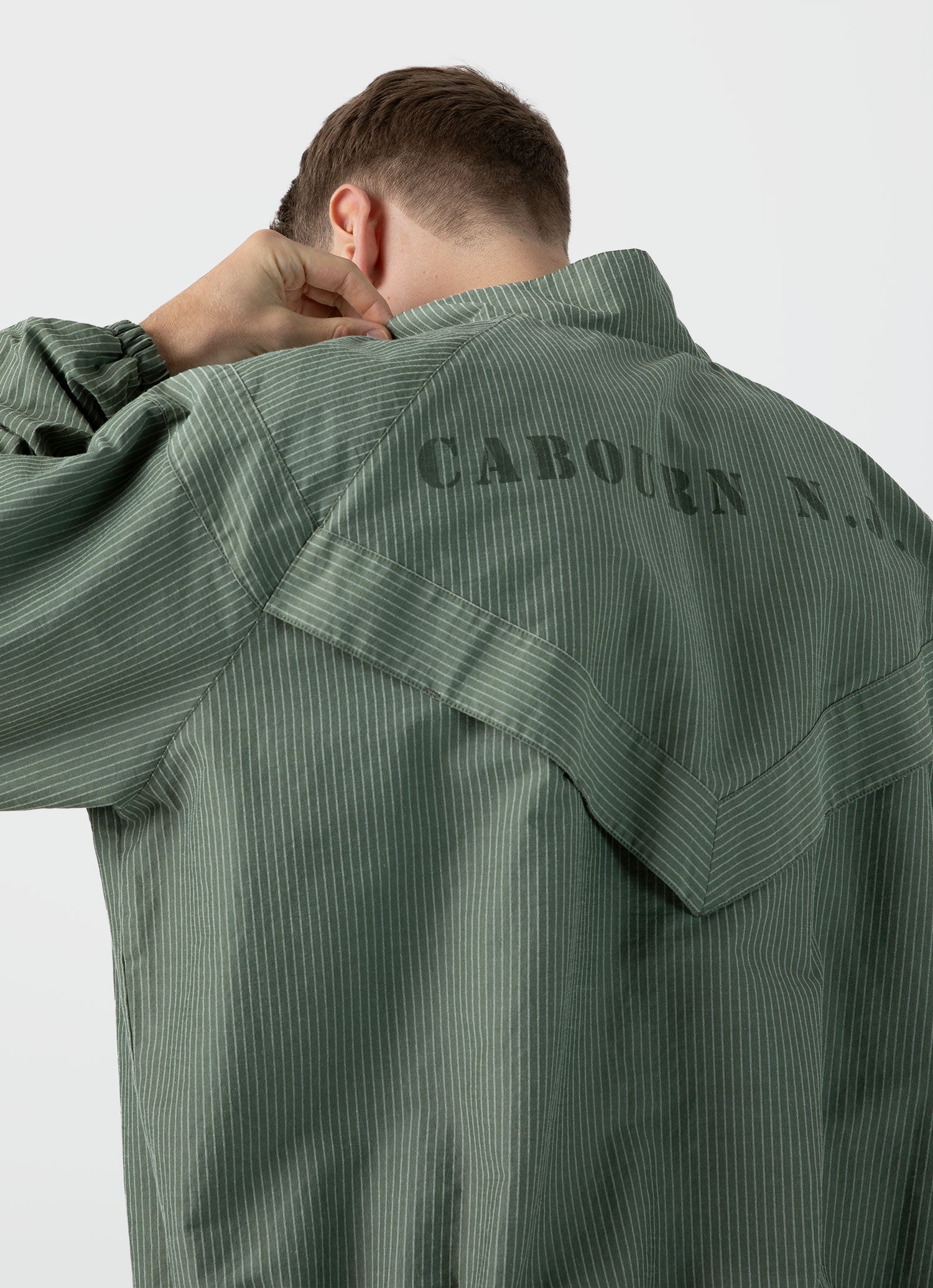 Men's Sunspel x Nigel Cabourn Ripstop Army Jacket in Army Green