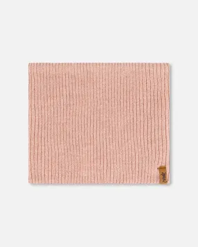 Mid-Season Knit Neckwarmer Dusty Pink