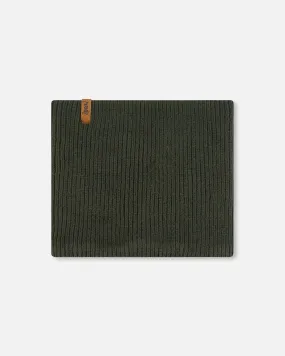 Mid-Season Knit Neckwarmer Forest Green