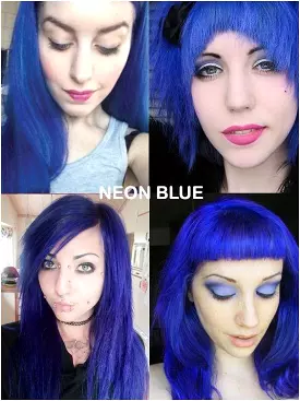 Neon Blue Directions Semi-Permanent Hair Colour