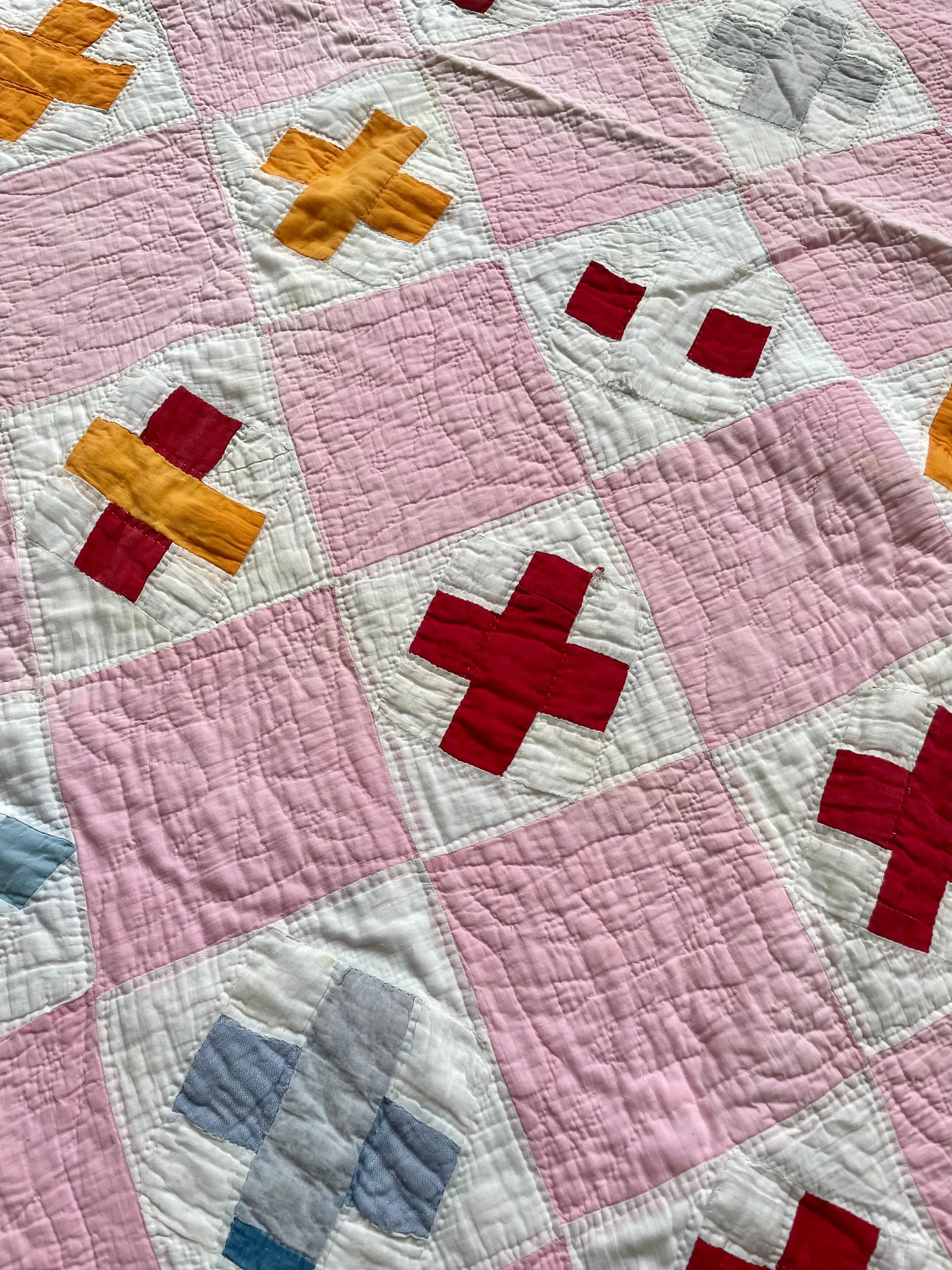 Nine Patch Cross Quilt