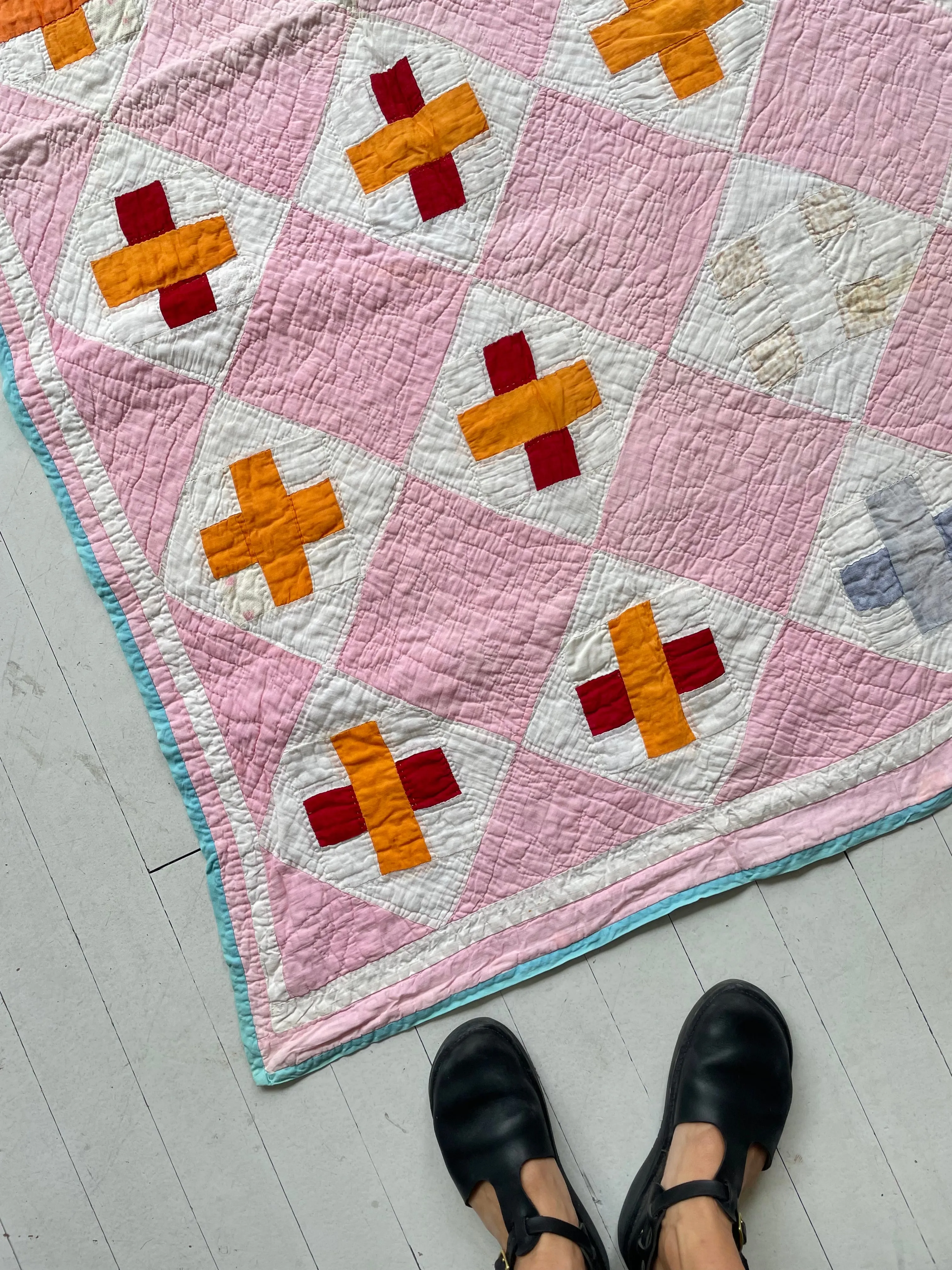 Nine Patch Cross Quilt