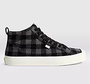 OCA High Black Plaid Sneaker Men