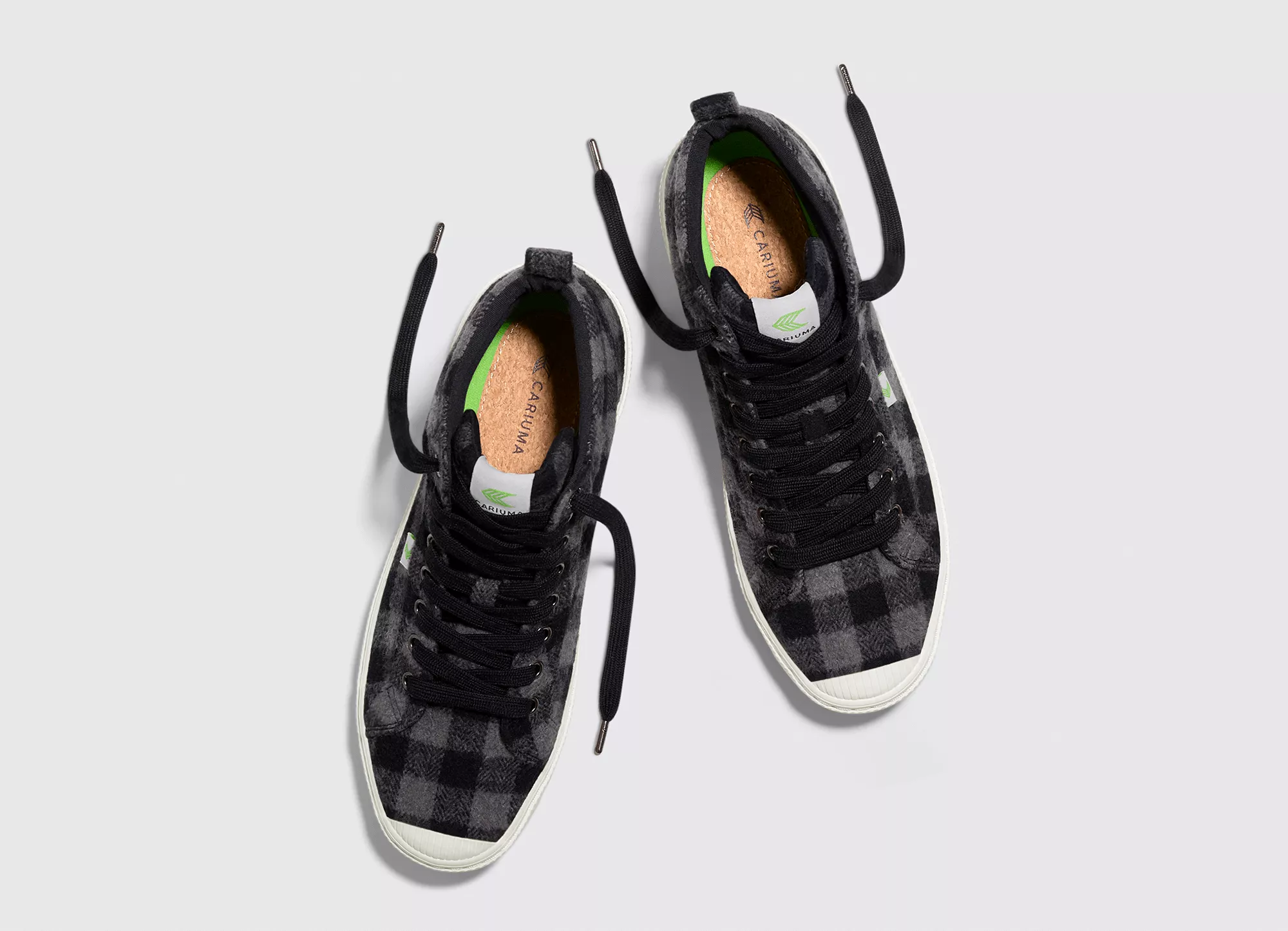 OCA High Black Plaid Sneaker Men