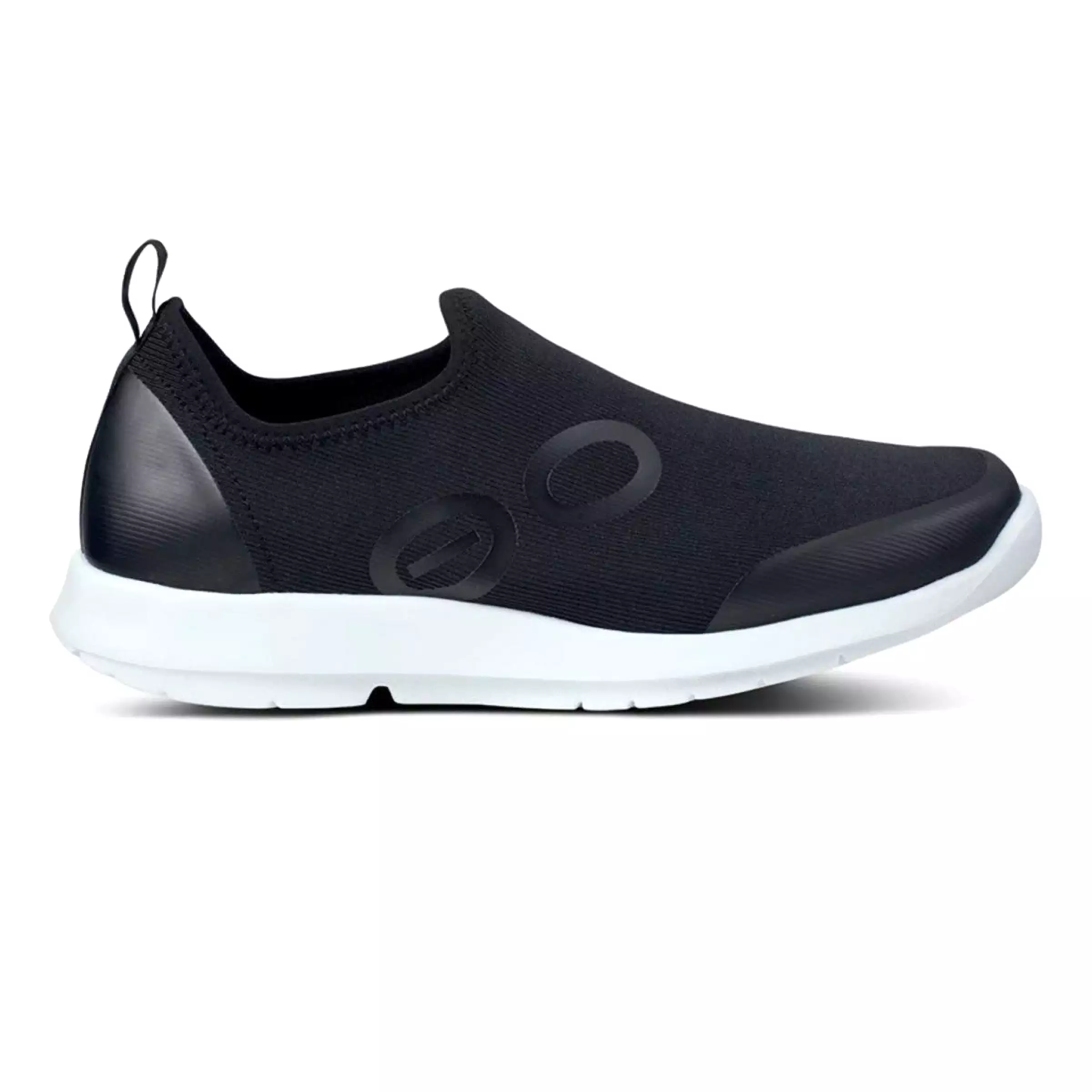 OOFOS Women's OOmg Sport Low Black/White