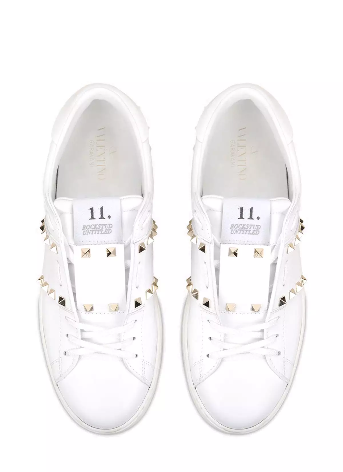 Open Sneaker Untitled, White/Gold