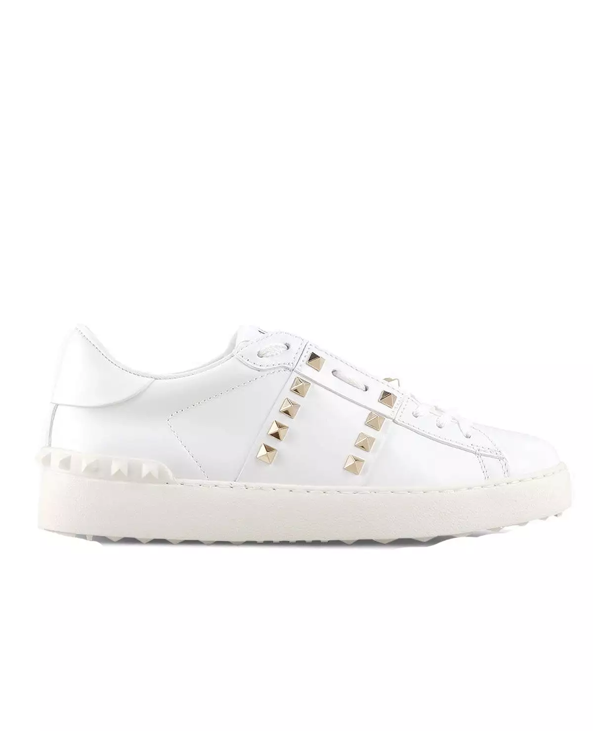 Open Sneaker Untitled, White/Gold