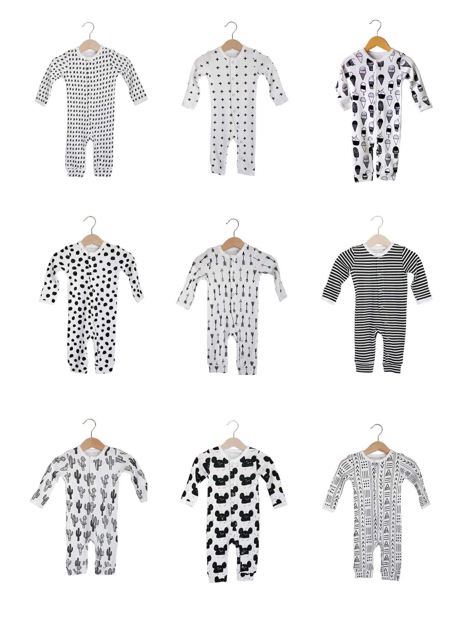 Organic Button Coverall -  Prints