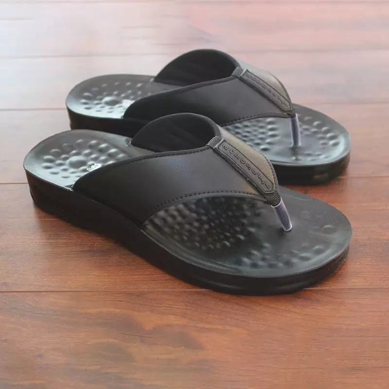 Original Aerosoft Comfort Men Black Slipper