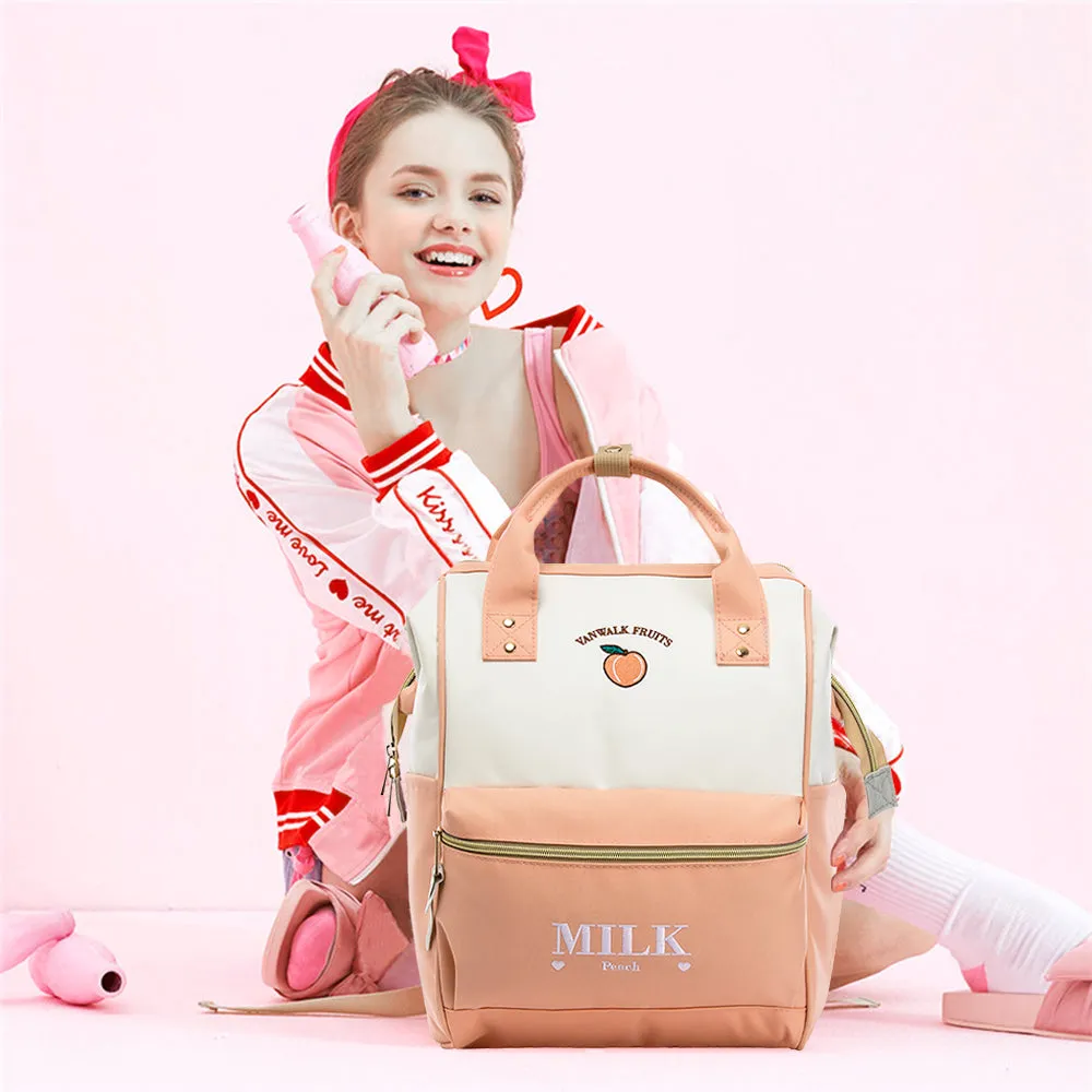 pack Cute Travel Backpack for Women Girls With Wide  Opening