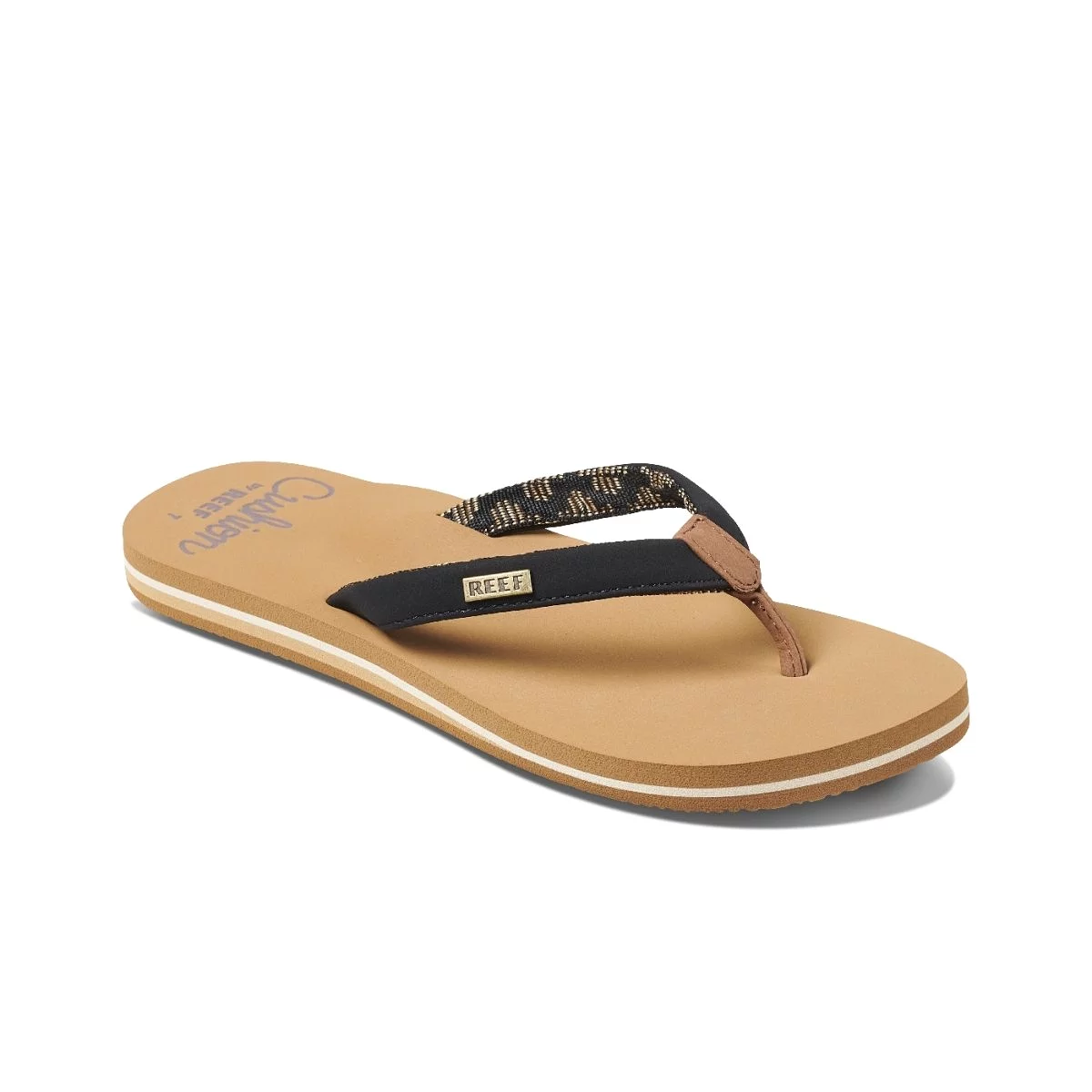 Reef Women's Cushion Sands - Black/Tan