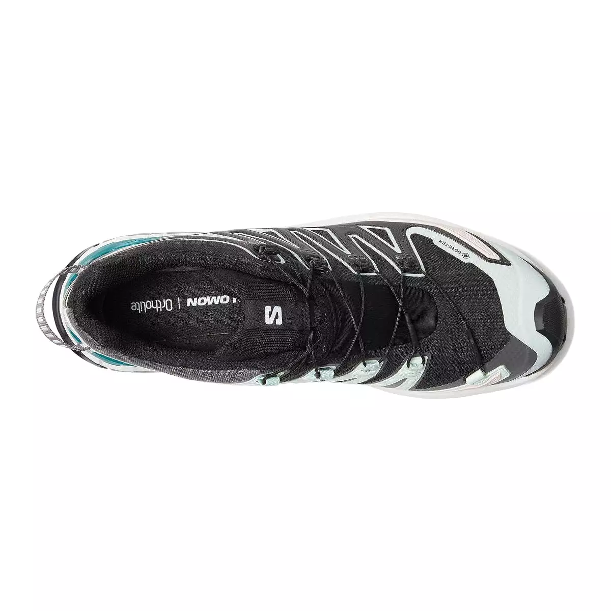 Salomon Women's XA Pro 3D V9 Black/Bleached Aqua Gore-Tex Waterproof