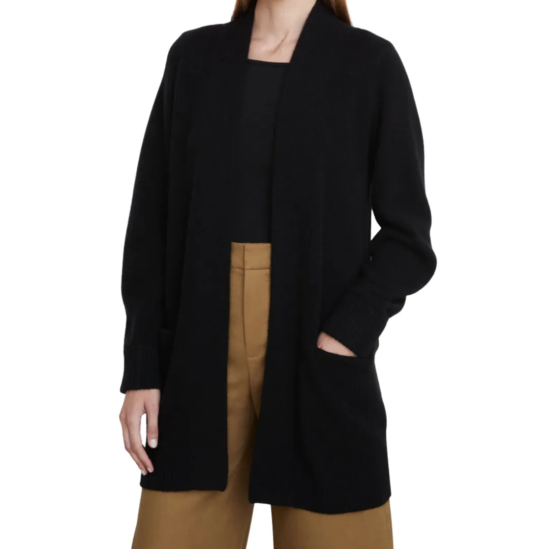 SHAWL COLLAR CARDIGAN BLACK