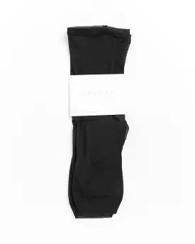 Solid Mesh Socks in Black