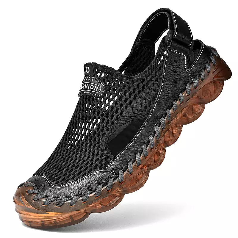 Sports Sandals Non-Slip Breathable Mesh Fishing Shoes Summer Outdoor Casual Shoes Outdoor Hiking Climbing Sports Non-slip Men Sa