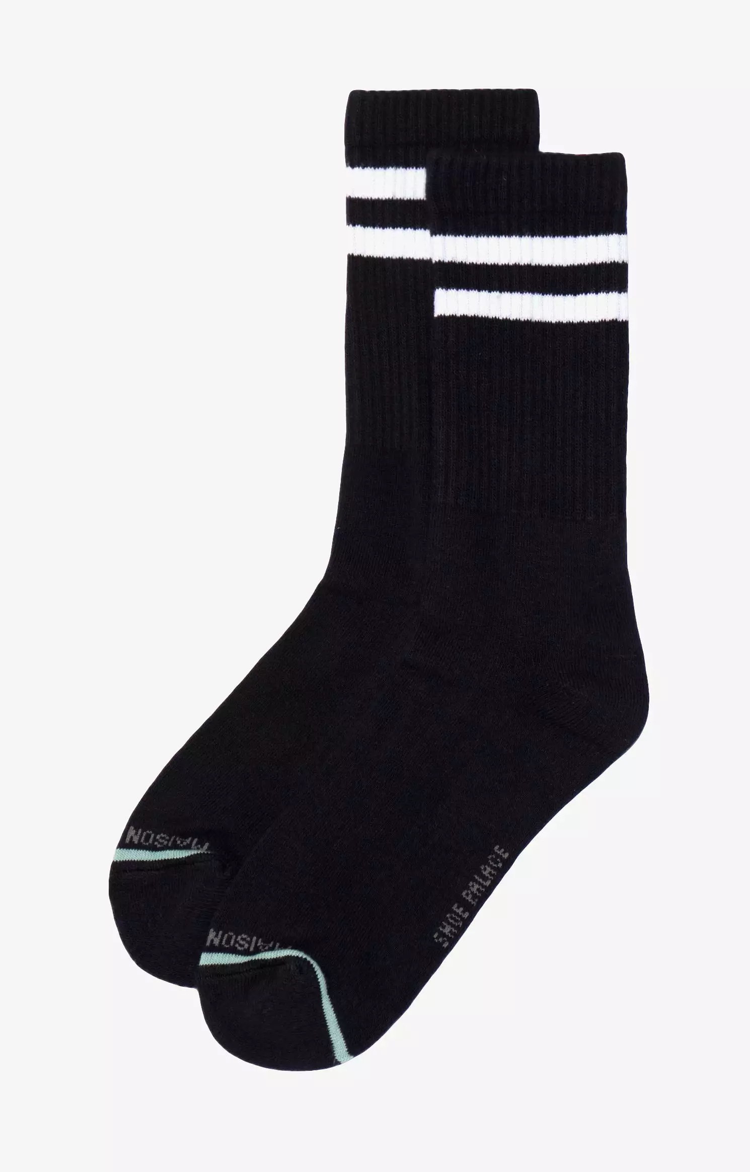 Stripe Socks Mens Socks (Black)