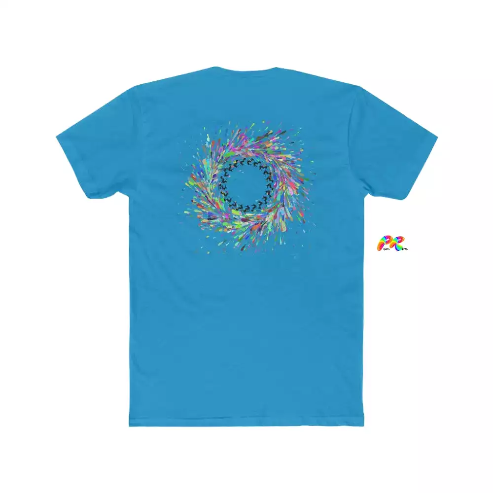 Surfing Circle Men's Cotton Crew T-Shirt