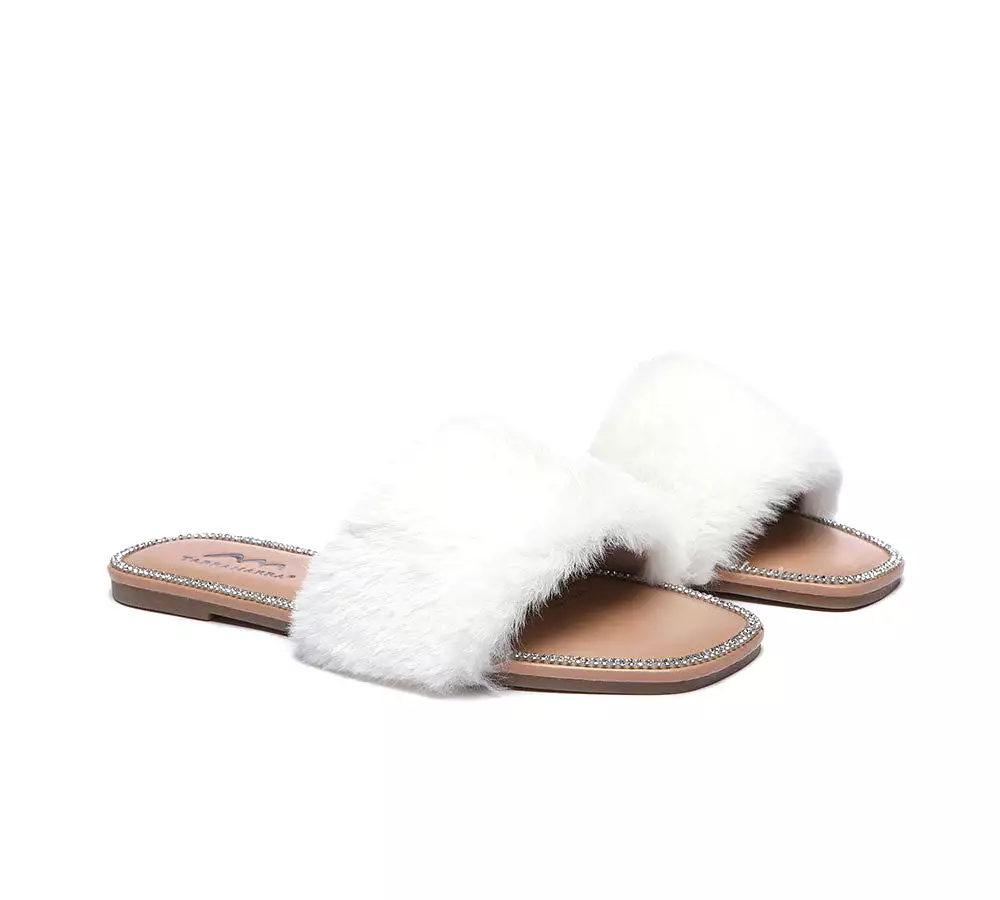 TARRAMARRA Fluffy Diamante Women Sandals