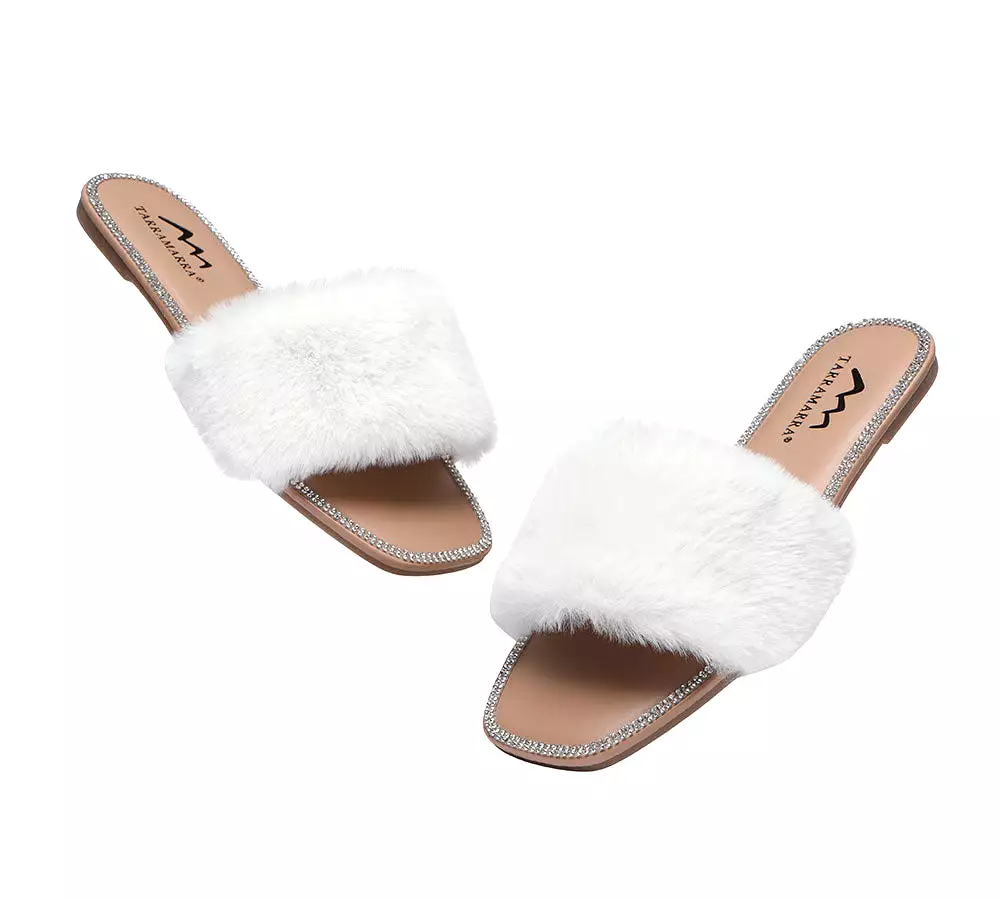 TARRAMARRA Fluffy Diamante Women Sandals