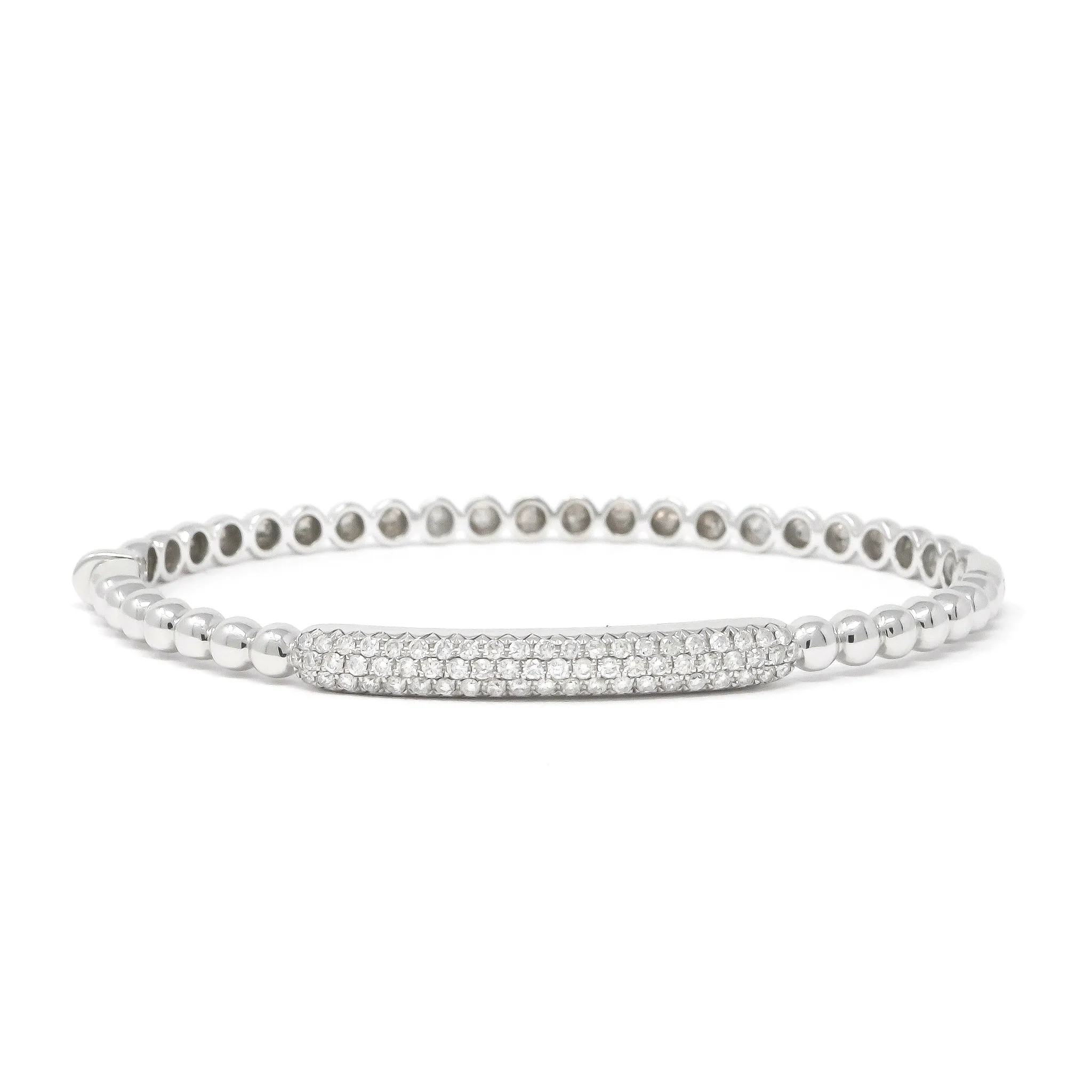 Three Layers Centered Diamond Bracelet