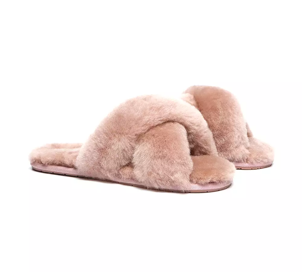 UGG Australian Shepherd Fluffy Crossover Slides Linty Limited Edition